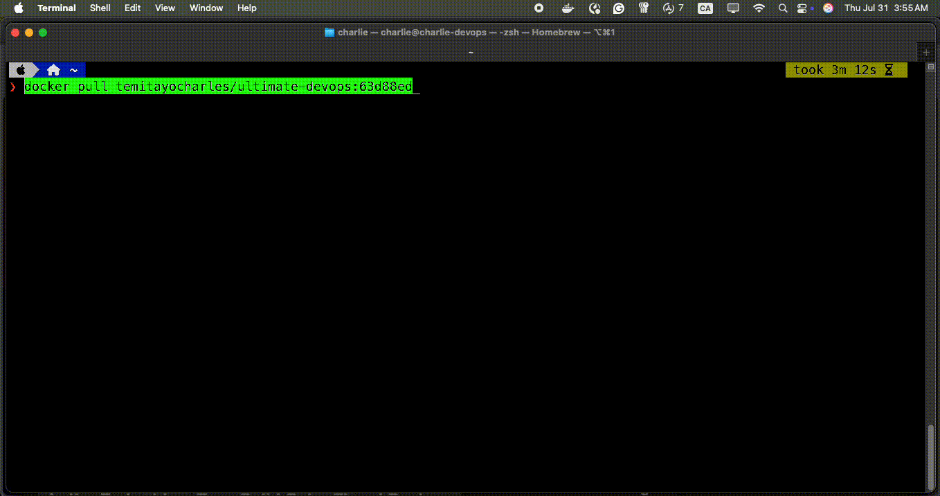 Container Startup Demo