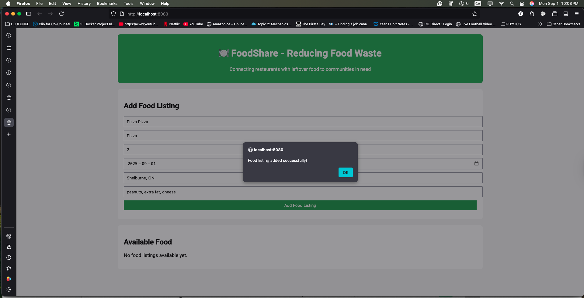 FoodShare Food Listings