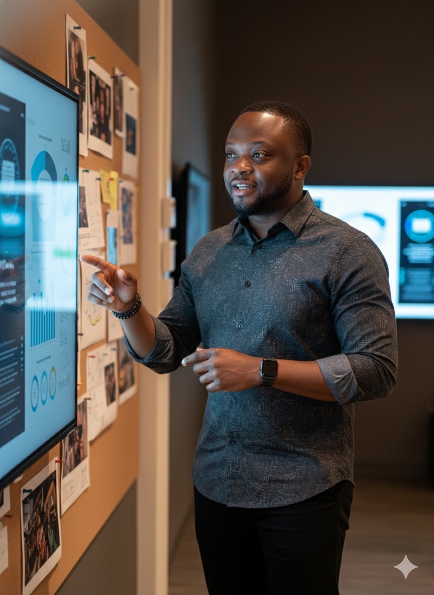 Temitayo Charles working on DevOps infrastructure